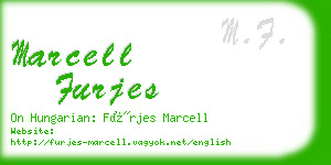 marcell furjes business card